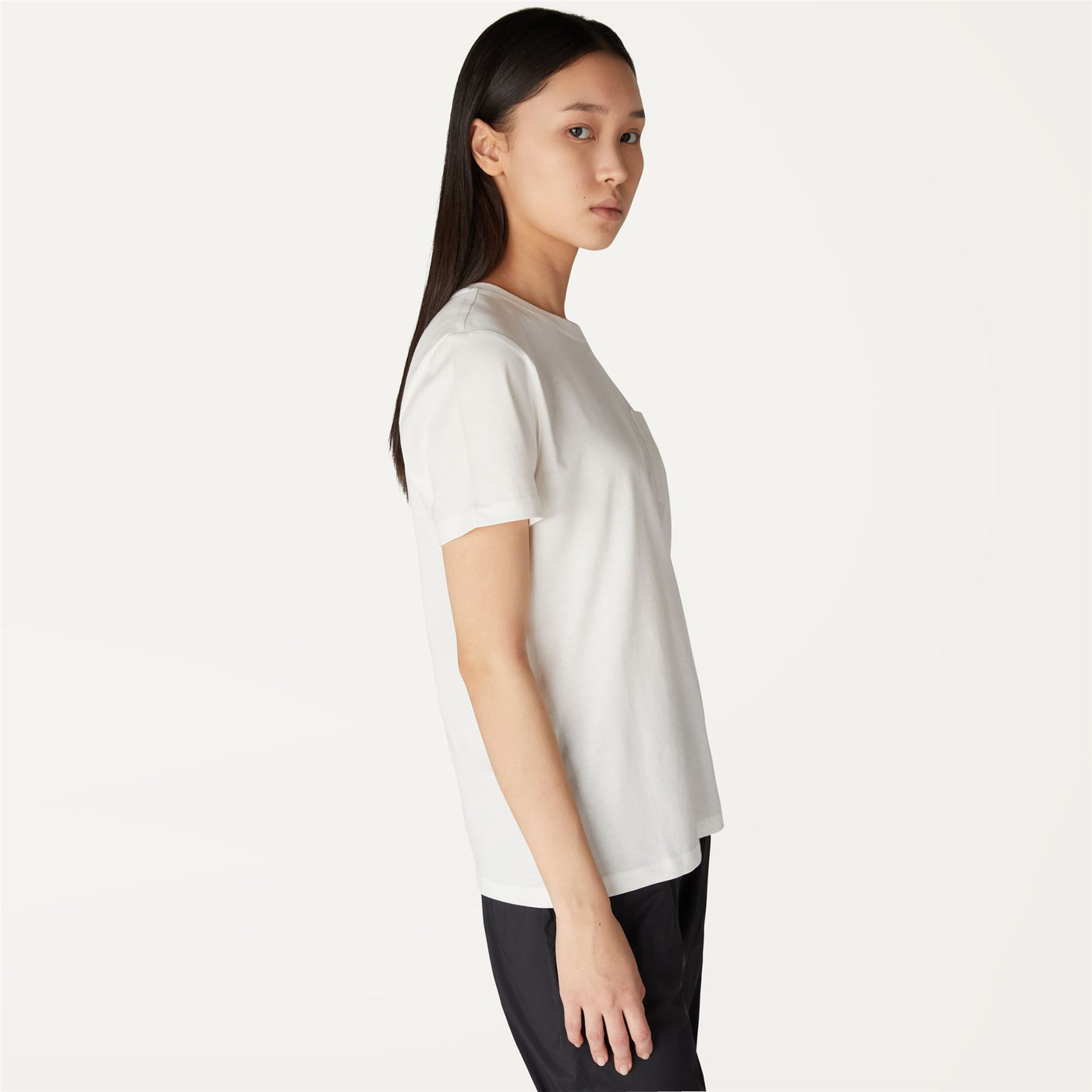 T-ShirtsTop Woman AMALIA POCKET T-Shirt WHITE Detail (jpg Rgb)			