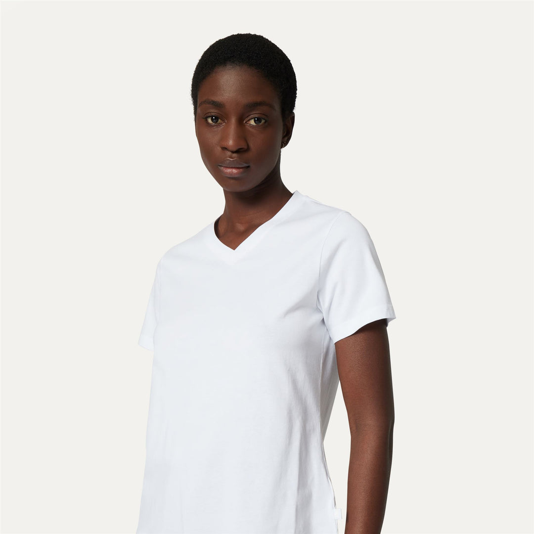T-ShirtsTop Woman AMAL T-Shirt WHITE Detail Double				