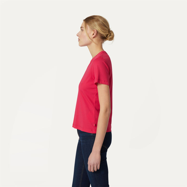T-ShirtsTop Woman AMAL T-Shirt RED BERRY Detail (jpg Rgb)			