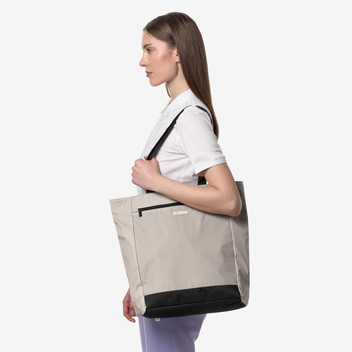 Bags Unisex ELLIANT Shopping Bag BEIGE LT Detail (jpg Rgb)			