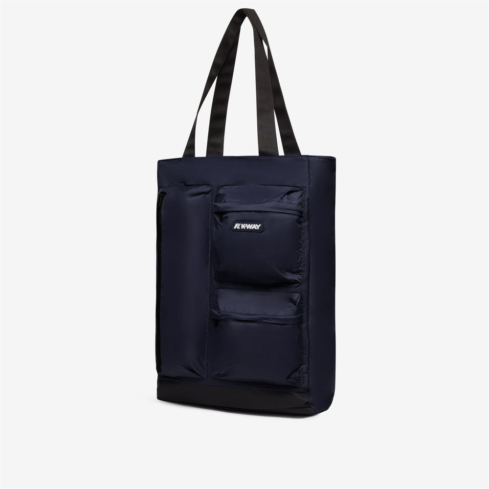 Bags Unisex LOREY Shopping Bag BLUE DEPTH Dressed Front (jpg Rgb)	