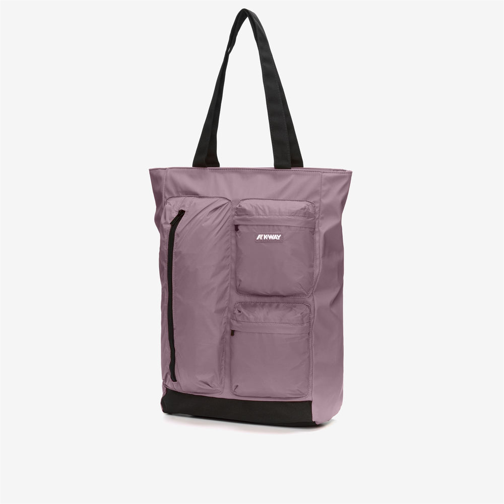 Bags Unisex LOREY Shopping Bag VIOLET DUSTY Dressed Front (jpg Rgb)	