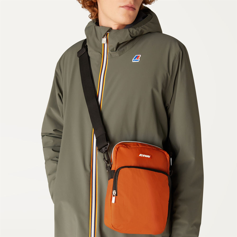 Rust Orange Unisex Waterproof Shoulder Bag for City Use 02