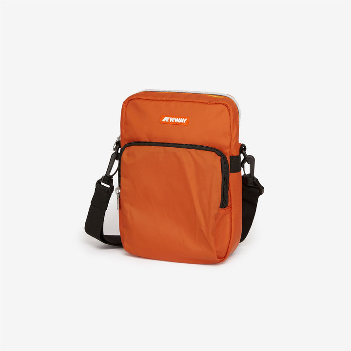 Bags Unisex ERLOY Shoulder Bag ORANGE RUST Dressed Front (jpg Rgb)	