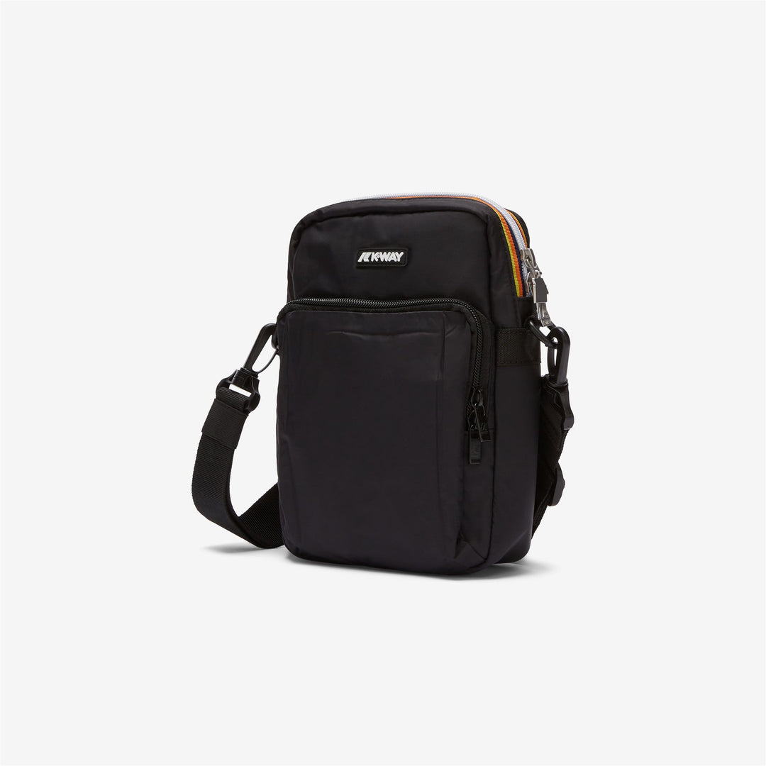 Bags Unisex ERLOY Shoulder Bag BLACK PURE Dressed Front (jpg Rgb)	