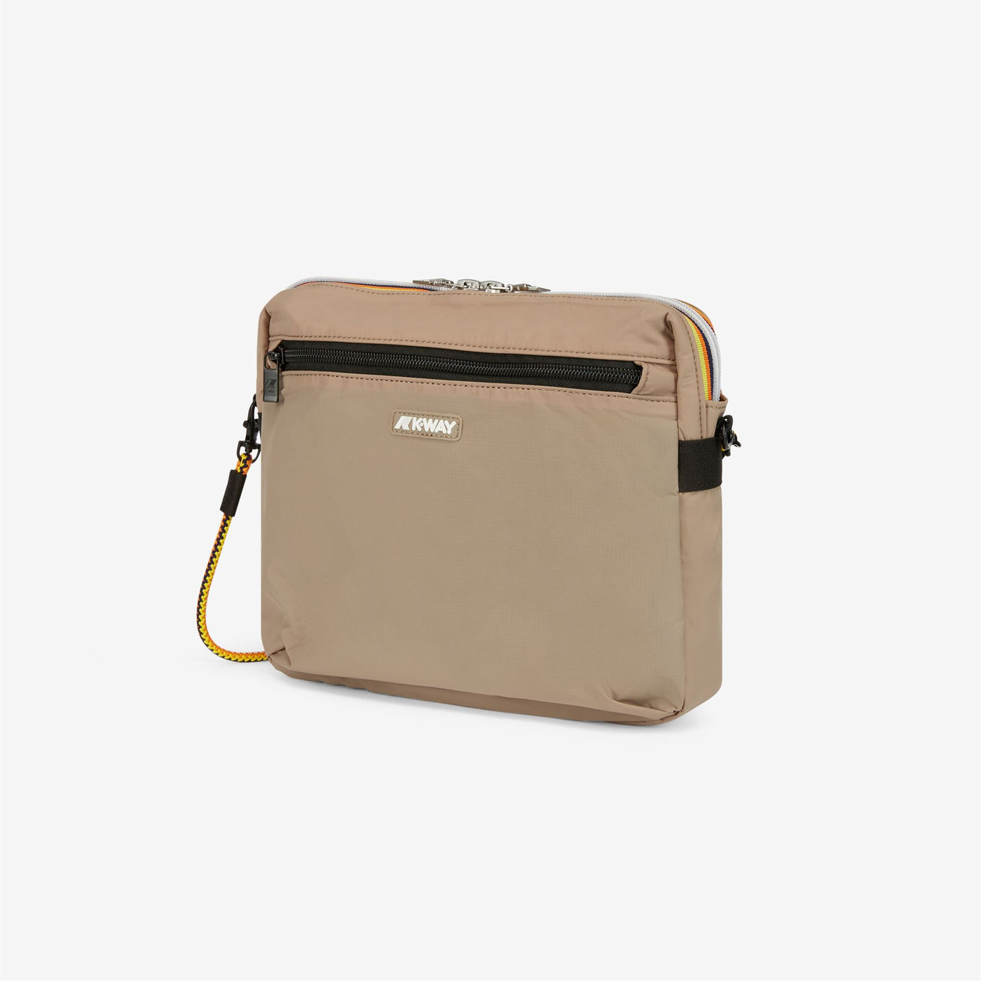 Bags Unisex MERAL Pouch Bag BEIGE TAUPE Dressed Front (jpg Rgb)	