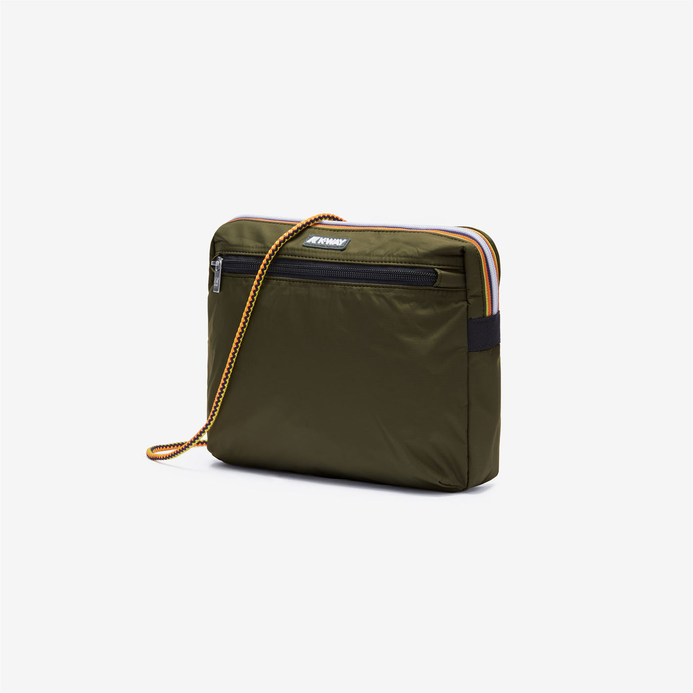 Bags Unisex MERAL Pouch Bag GREEN BLACKISH | kway Dressed Front (jpg Rgb)	