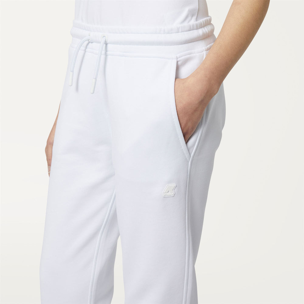 Pants Woman GINEVRA Sport Trousers WHITE Detail Double				