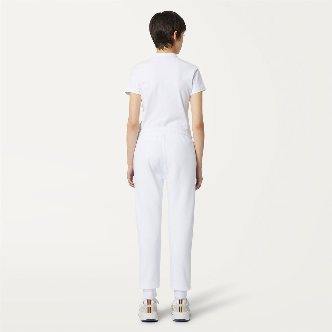 Pants Woman GINEVRA Sport Trousers WHITE Dressed Front Double		