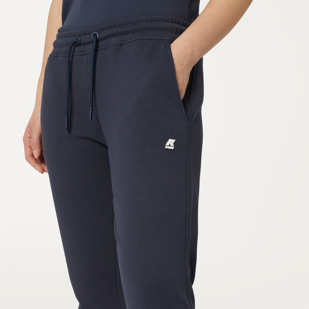 Pants Woman GINEVRA Sport Trousers BLUE DEPTH Detail Double				