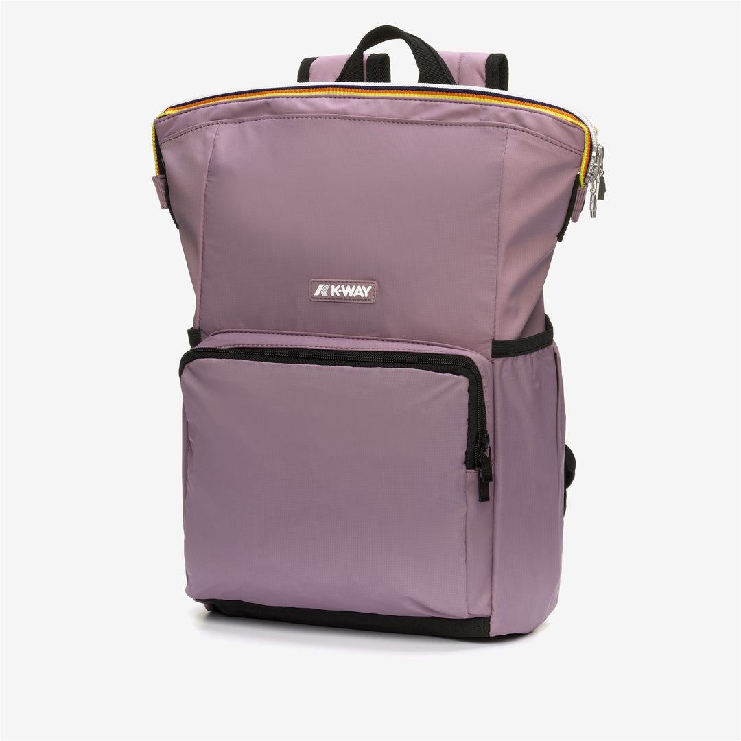 Bags Unisex MAIZY Backpack VIOLET DUSTY Dressed Front (jpg Rgb)	