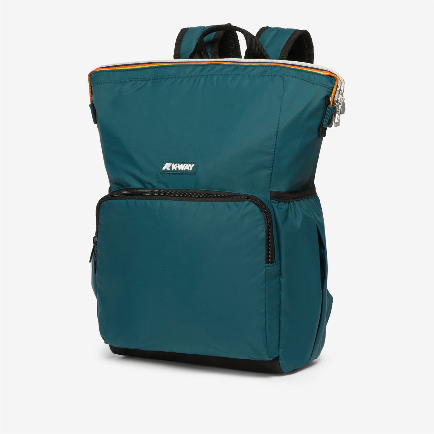 Bags Unisex MAIZY Backpack GREEN PETROL Dressed Front (jpg Rgb)	