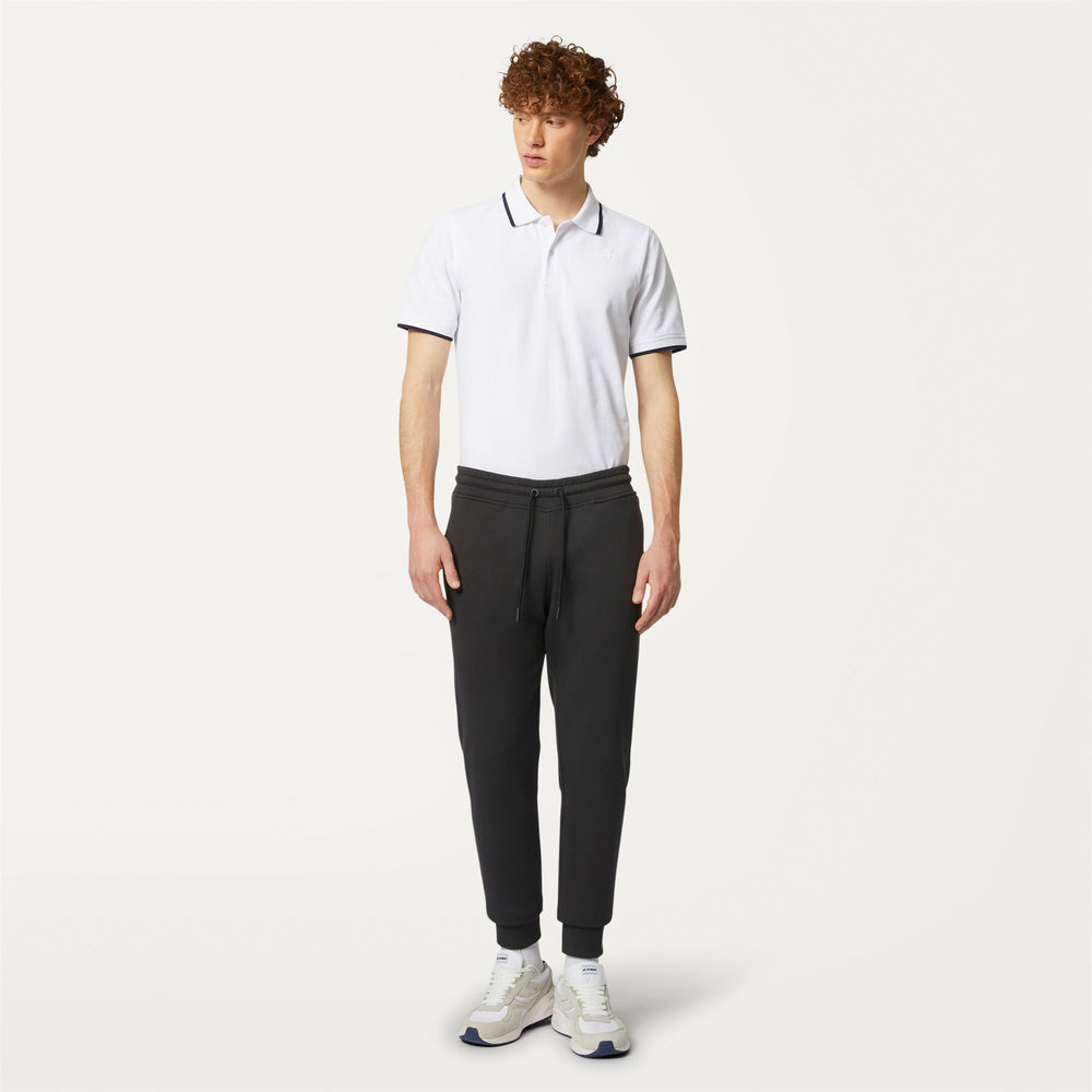 Black Grey Men's Sporty Jogging Pants for City Leisure 02