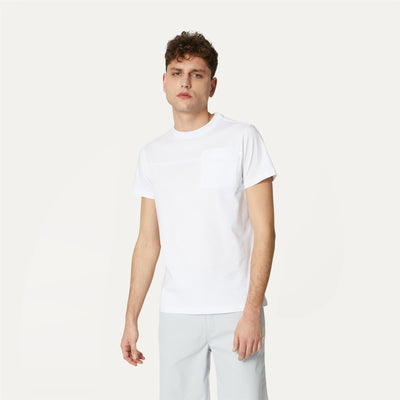 T-ShirtsTop Man ROSIN T-Shirt WHITE Dressed Back (jpg Rgb)		