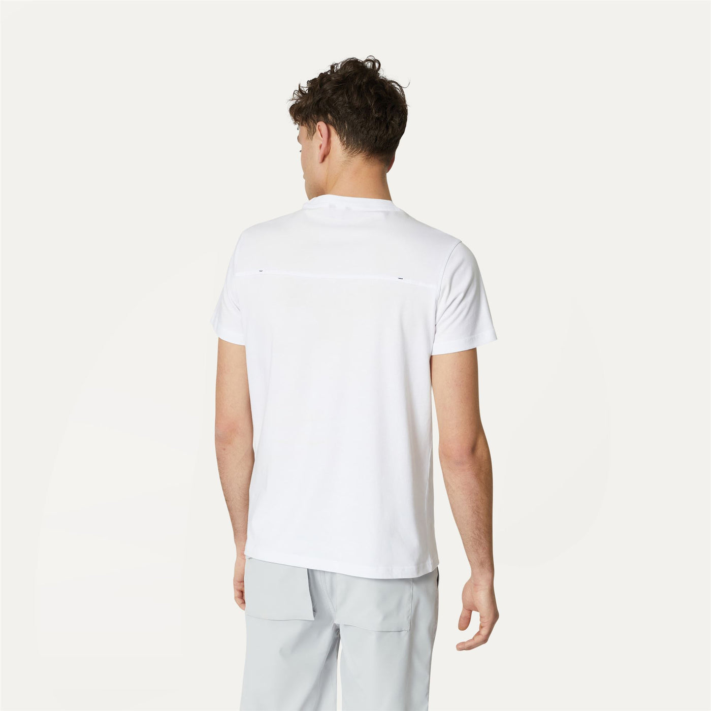 T-ShirtsTop Man ROSIN T-Shirt WHITE Dressed Front Double		
