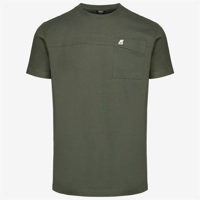 T-ShirtsTop Man ROSIN T-Shirt GREEN BLACKISH Photo (jpg Rgb)			