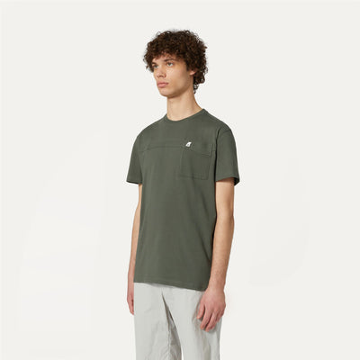 T-ShirtsTop Man ROSIN T-Shirt GREEN BLACKISH Detail (jpg Rgb)			