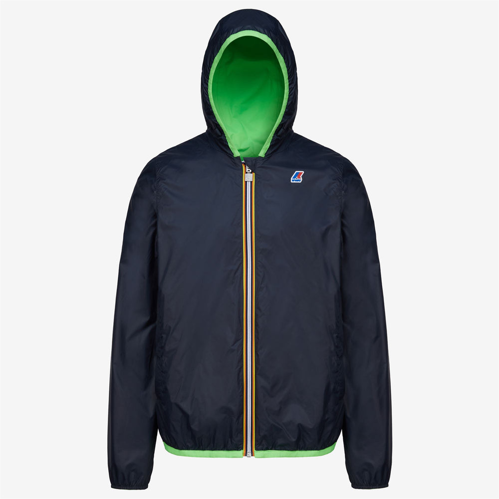 Jackets Man Jacques Plus Double Fluo Short GREEN FLUO-BLUE D Dressed Front (jpg Rgb)	