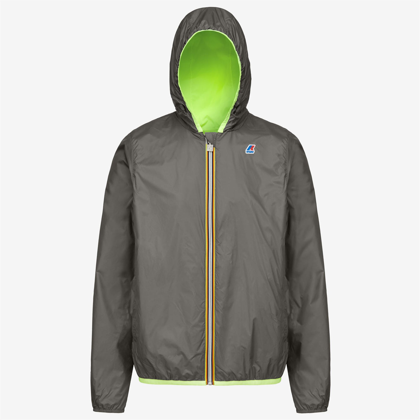 Jackets Man Jacques Plus Double Fluo Short YELLOW FLUO-GREY Dressed Front (jpg Rgb)	