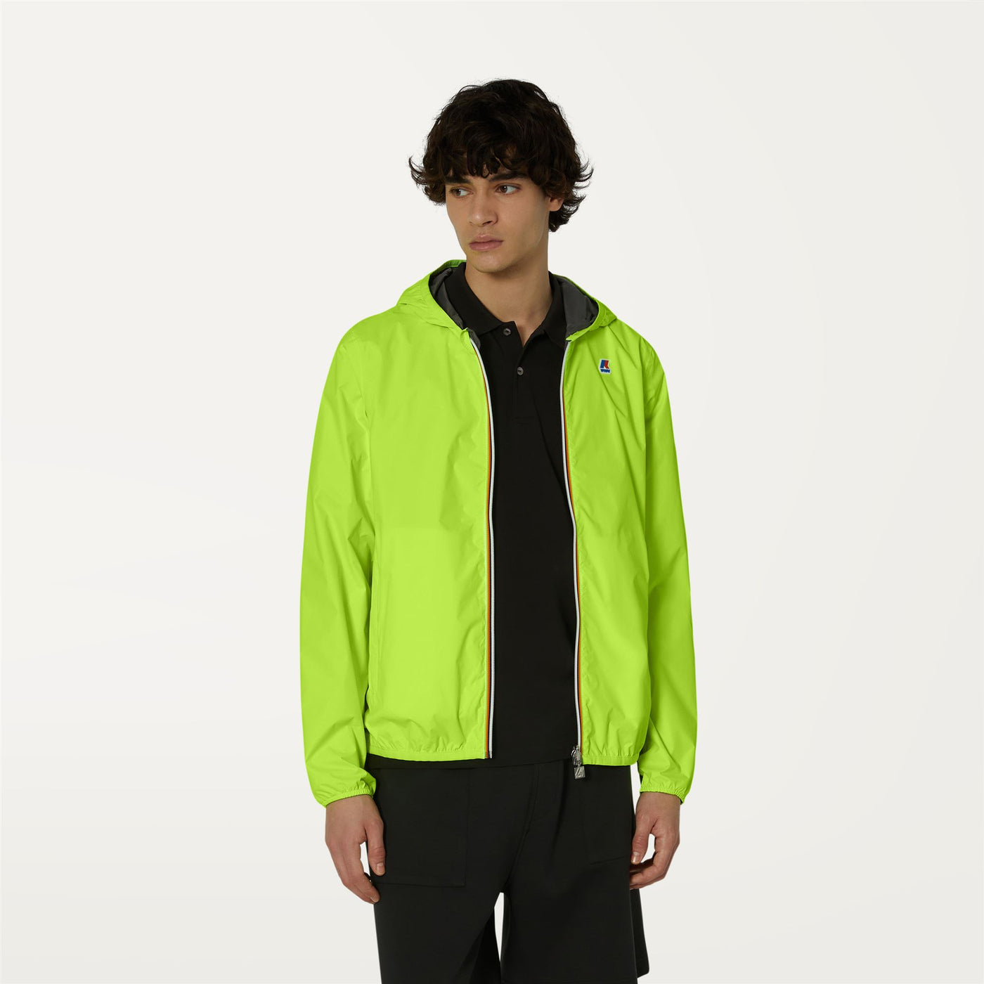 Jackets Man Jacques Plus Double Fluo Short YELLOW FLUO-GREY Dressed Back (jpg Rgb)		
