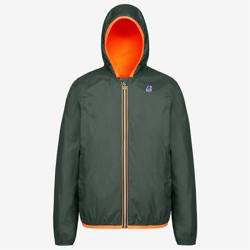 Jackets Man Jacques Plus Double Fluo Short ORANGE FLUO-GREEN BL Dressed Front (jpg Rgb)	