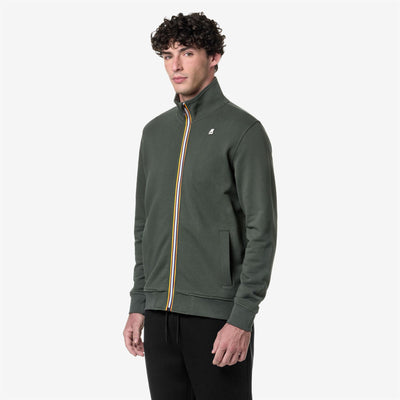 Fleece Man FINN Jacket GREEN BLACKISH Detail (jpg Rgb)			