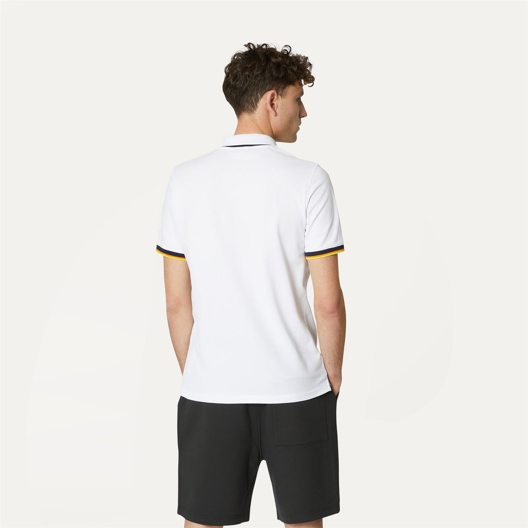 Polo Shirts Man VINCENT Polo WHITE Dressed Front Double		