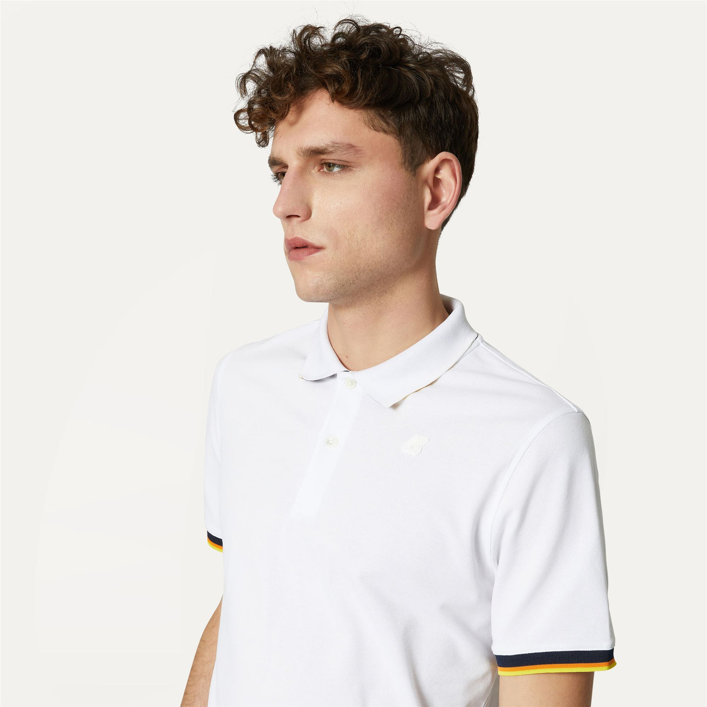 Polo Shirts Man VINCENT Polo WHITE Detail Double				