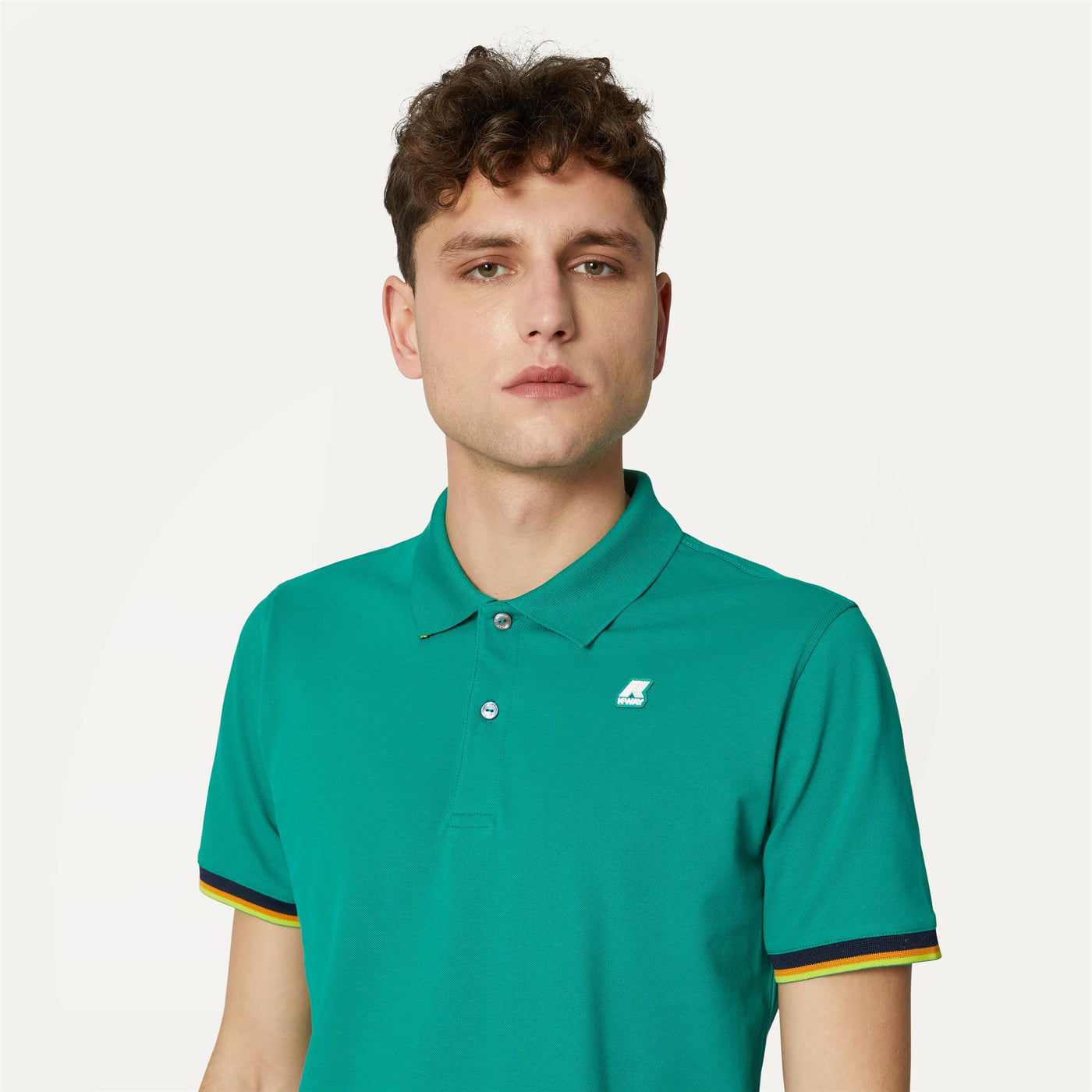 Polo Shirts Man VINCENT Polo GREEN Detail Double				