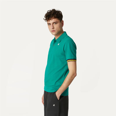 Polo Shirts Man VINCENT Polo GREEN Detail (jpg Rgb)			