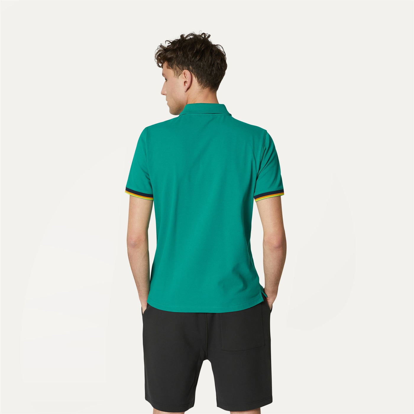 Polo Shirts Man VINCENT Polo GREEN Dressed Front Double		
