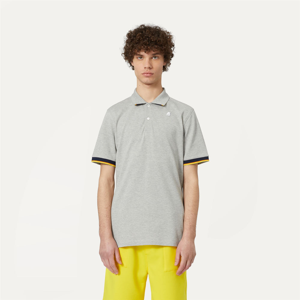 Polo da Uomo in Cotone Stretch Grigia per Uso Cittadino 02