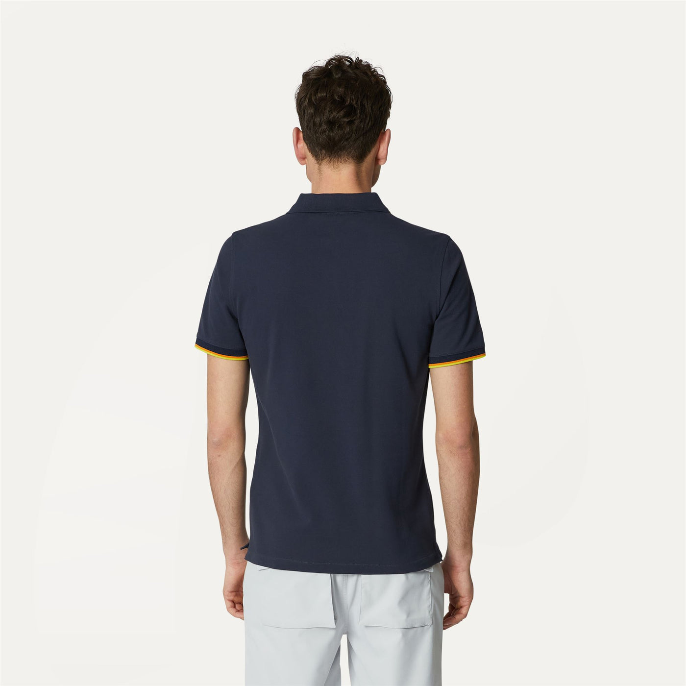 Polo Shirts Man VINCENT Polo BLUE DEPTH Dressed Front Double		