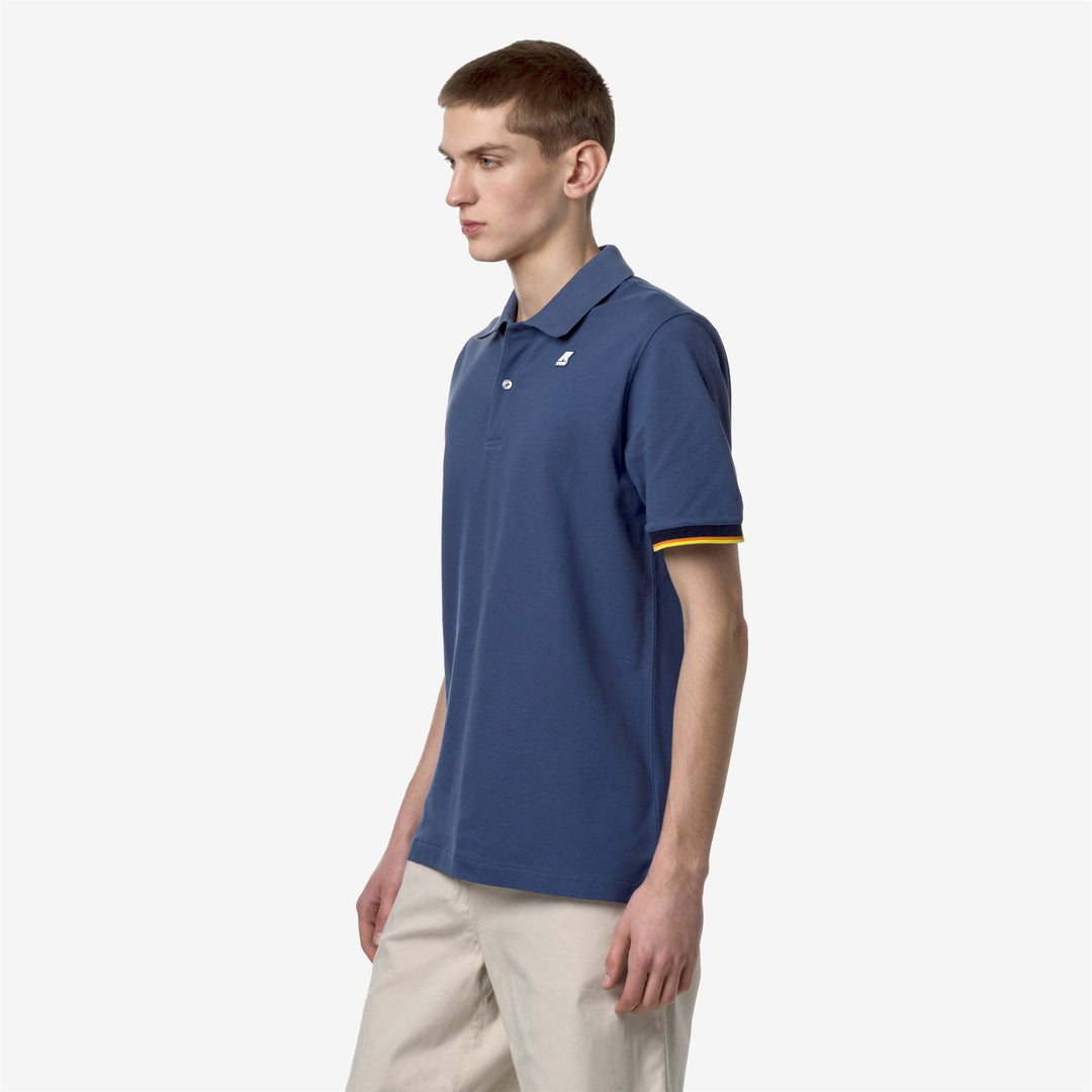 Polo Shirts Man VINCENT Polo BLUE FIORD Detail (jpg Rgb)			