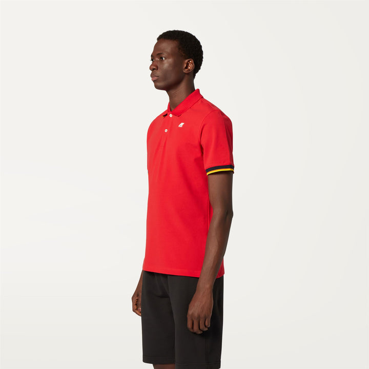 Polo Shirts Man VINCENT Polo RED Detail (jpg Rgb)			