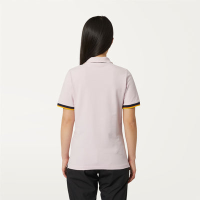 Polo Shirts Man VINCENT Polo PINK ROSE Dressed Front Double		