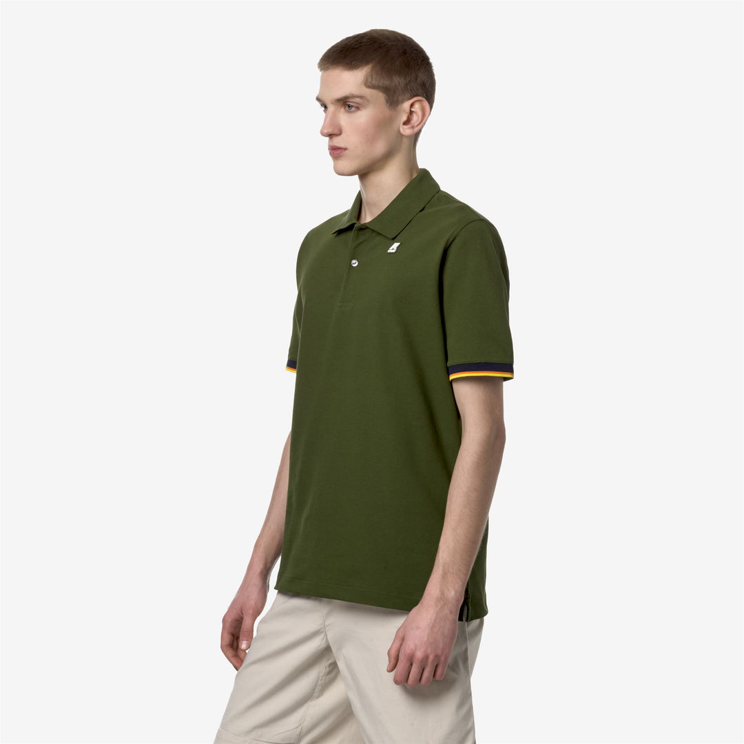 Polo Shirts Man VINCENT Polo GREEN PALM Detail (jpg Rgb)			