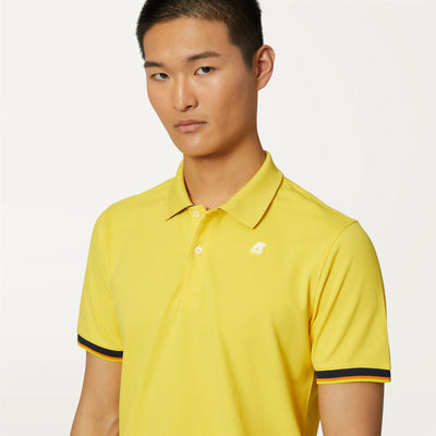 Polo Shirts Man VINCENT Polo YELLOW SUNSTRUCK Detail Double				