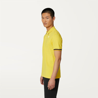 Polo Shirts Man VINCENT Polo YELLOW SUNSTRUCK Detail (jpg Rgb)			
