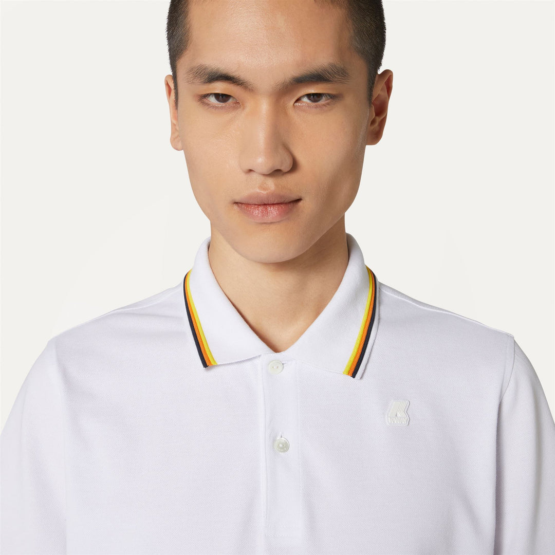 Polo Shirts Man JUD Polo WHITE Detail Double				