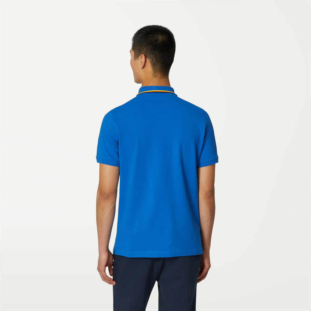 Polo Shirts Man JUD Polo BLUE ROYAL MARINE Dressed Front Double		