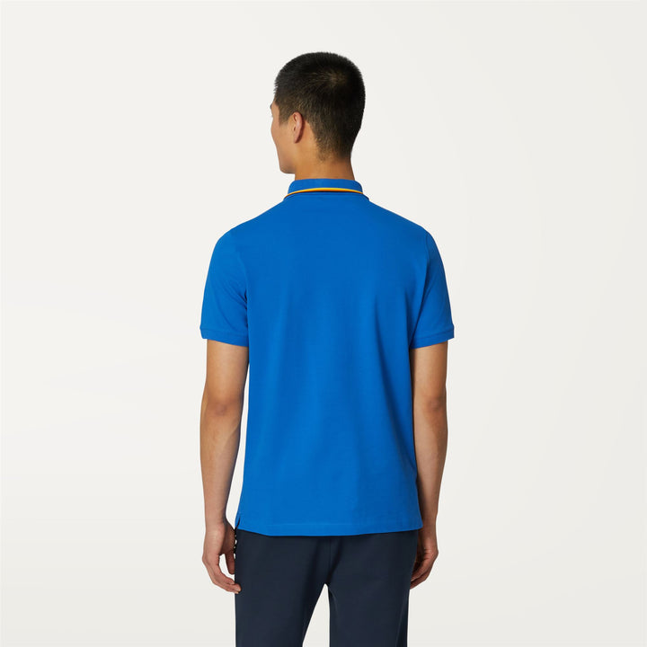 Polo Shirts Man JUD Polo BLUE ROYAL MARINE Dressed Front Double		