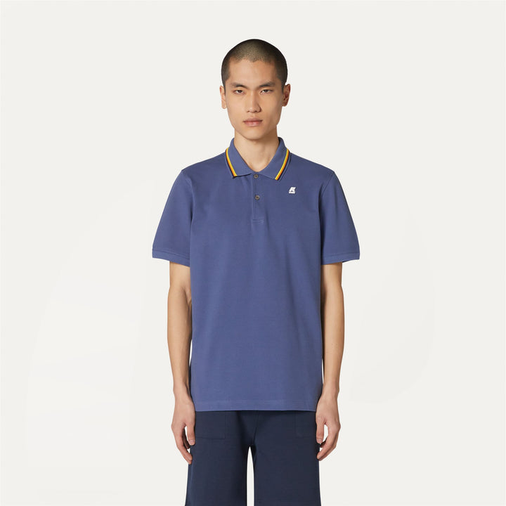 Polo Shirts Man JUD Polo BLUE INDIGO Dressed Back (jpg Rgb)		