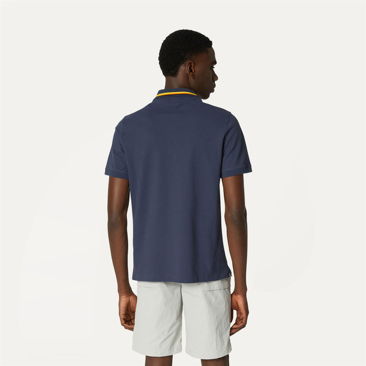 Polo Shirts Man JUD Polo BLUE DEPTH Dressed Front Double		