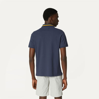 Polo Shirts Man JUD Polo BLUE DEPTH Dressed Front Double		