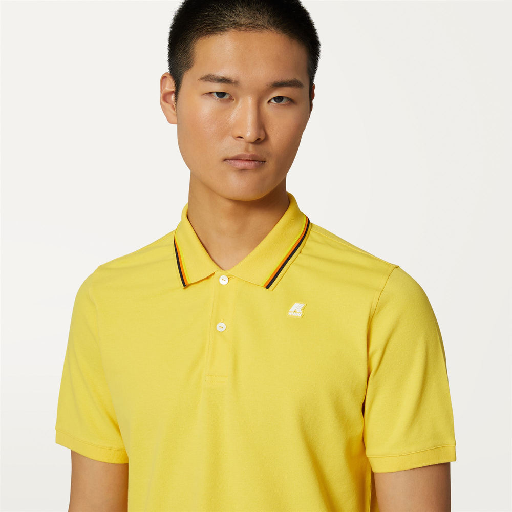 Polo Shirts Man JUD Polo YELLOW SUNSTRUCK Detail Double				