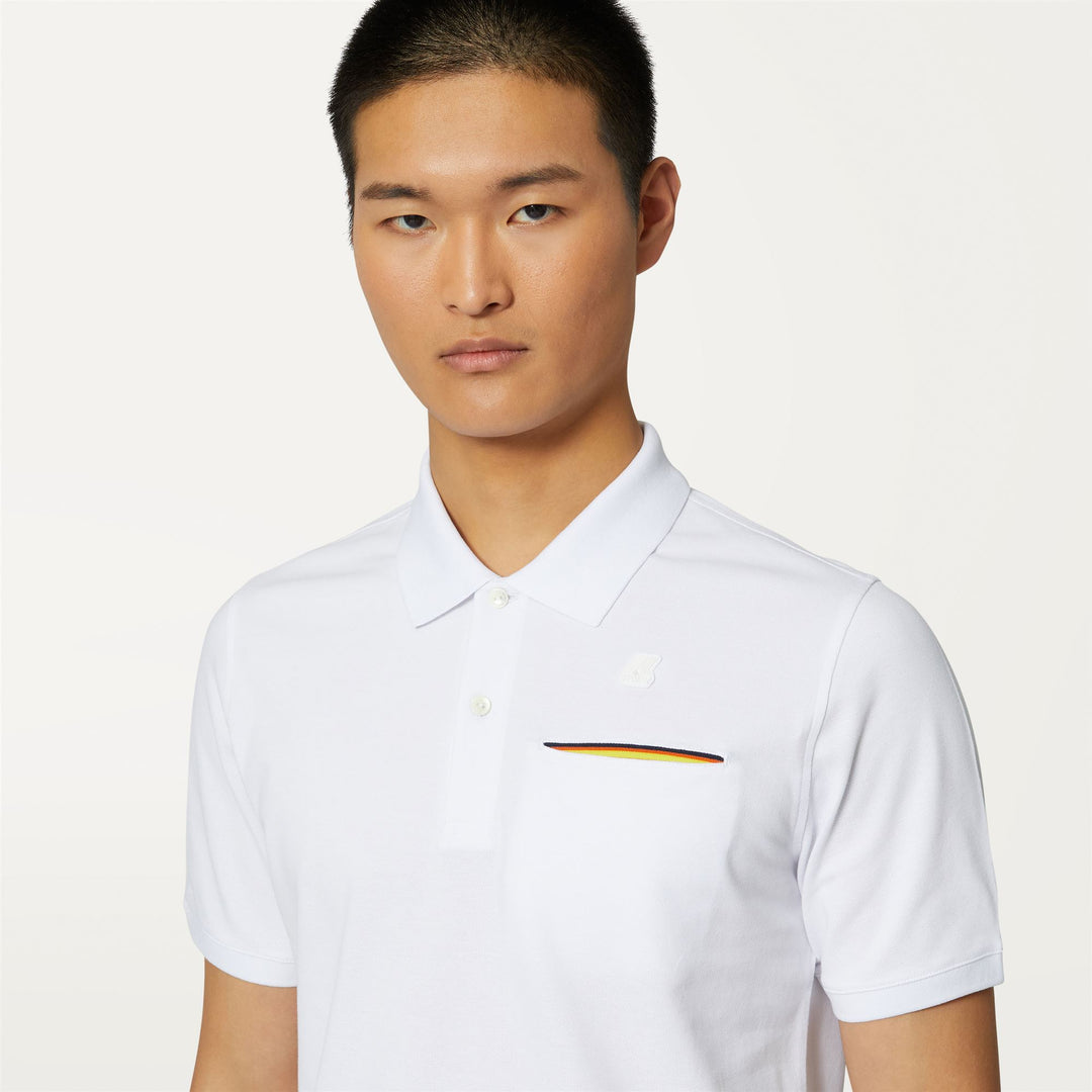 Polo Shirts Man BRIAC Polo WHITE Detail Double				