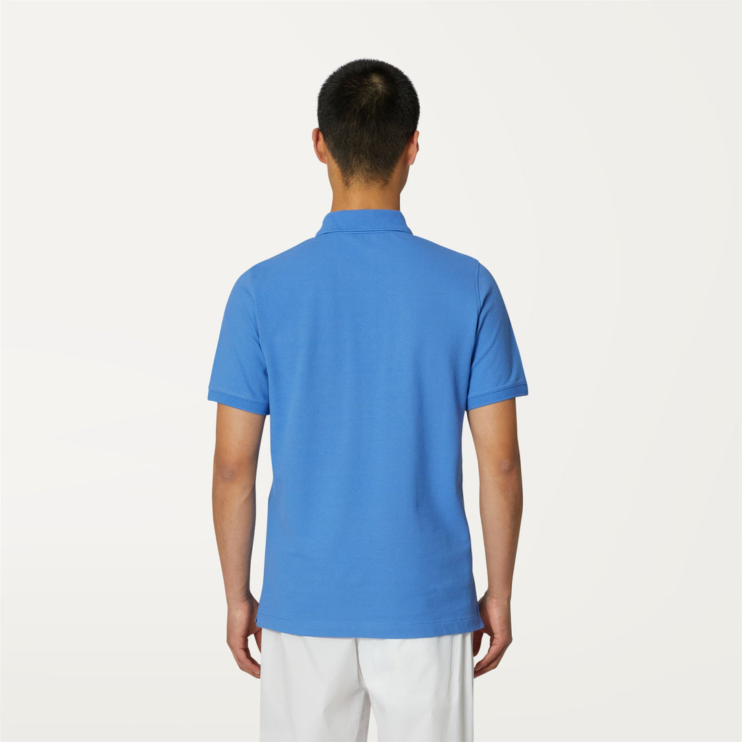 Polo Shirts Man BRIAC Polo BLUE ULTRAMARINE Dressed Front Double		