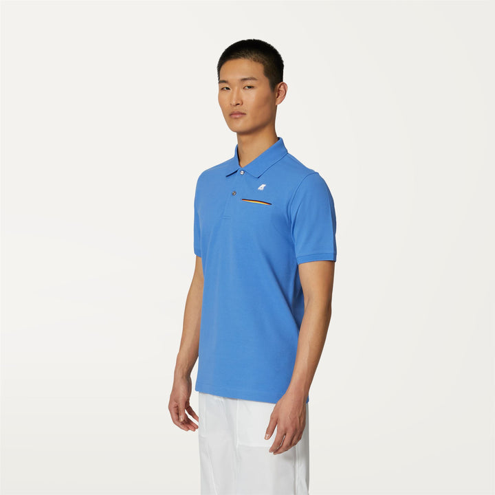 Polo Shirts Man BRIAC Polo BLUE ULTRAMARINE Detail (jpg Rgb)			