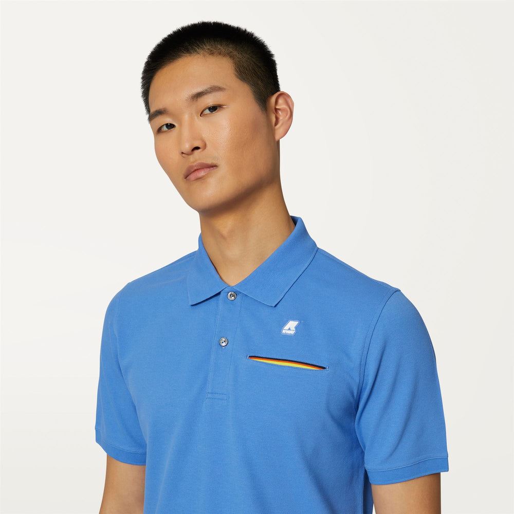 Polo Shirts Man BRIAC Polo BLUE ULTRAMARINE Detail Double				